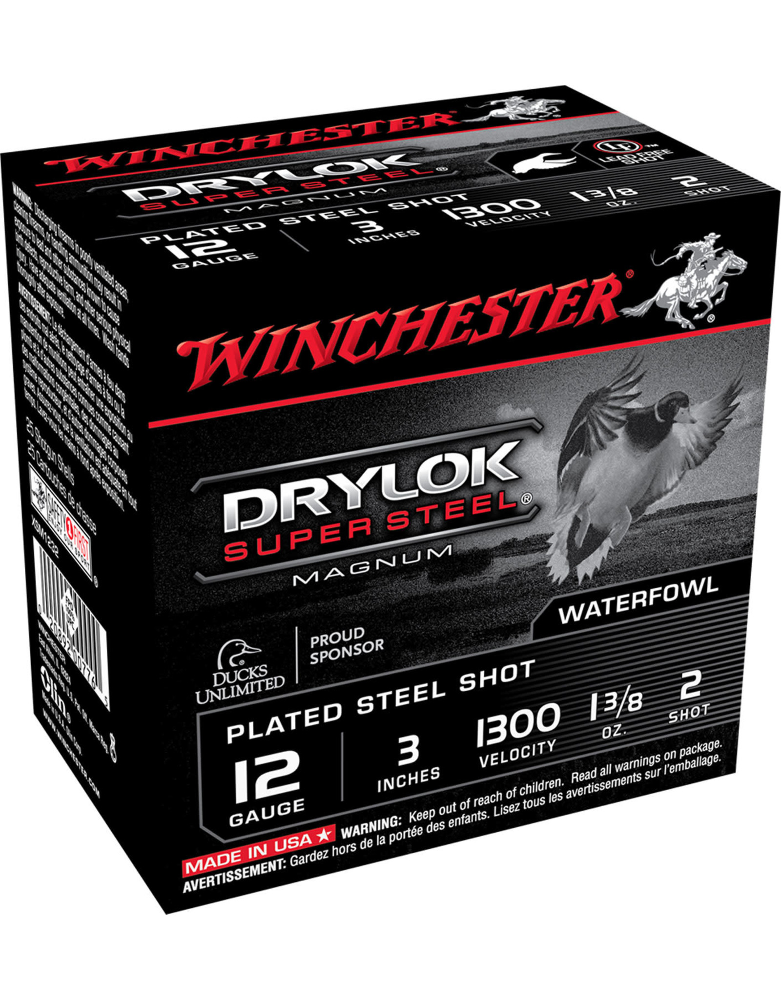 WINCHESTER AMMO Winchester Drylok 12 Ga 3" 1-3/8 Oz #2 1300 FPS - 25 Count