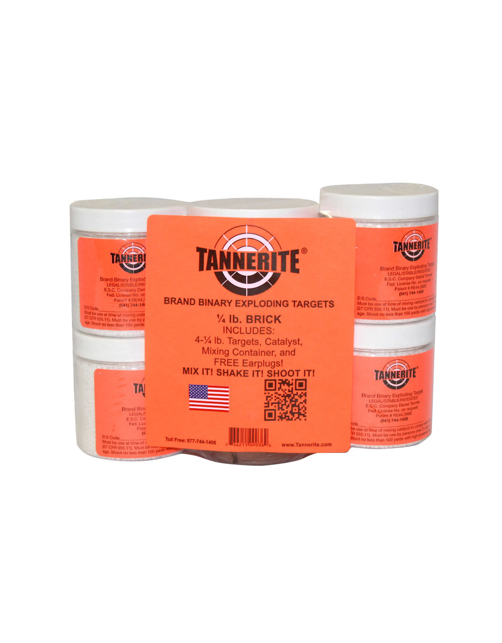 Tannerite Tannerite Binary Rifle Target -  4 Count -1/2 Bricks