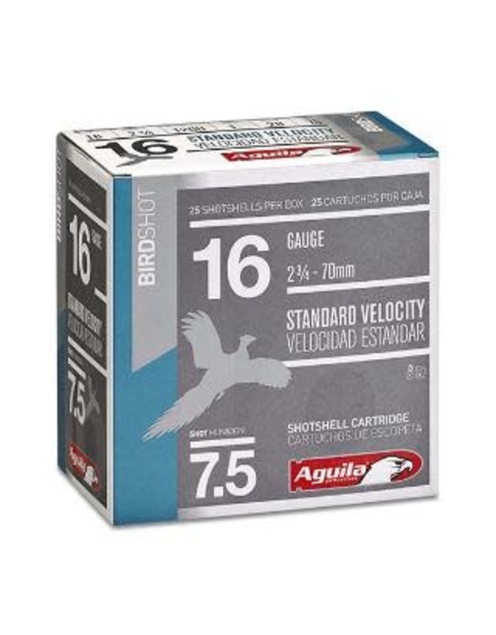 Aguila Aguila Standard Vel. 16 Ga 2.75" 1 Oz 7.5 1200 FPS - 25 Count