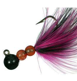 Hawken Hawken Beau Mac Marabou Jig - 1/8 Oz #1 Hook - Black & Pink