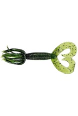 Yamamoto Yamamoto Double Tail Hula Grub 5" Watermelon w/ Lg Black Flake - 10 Count