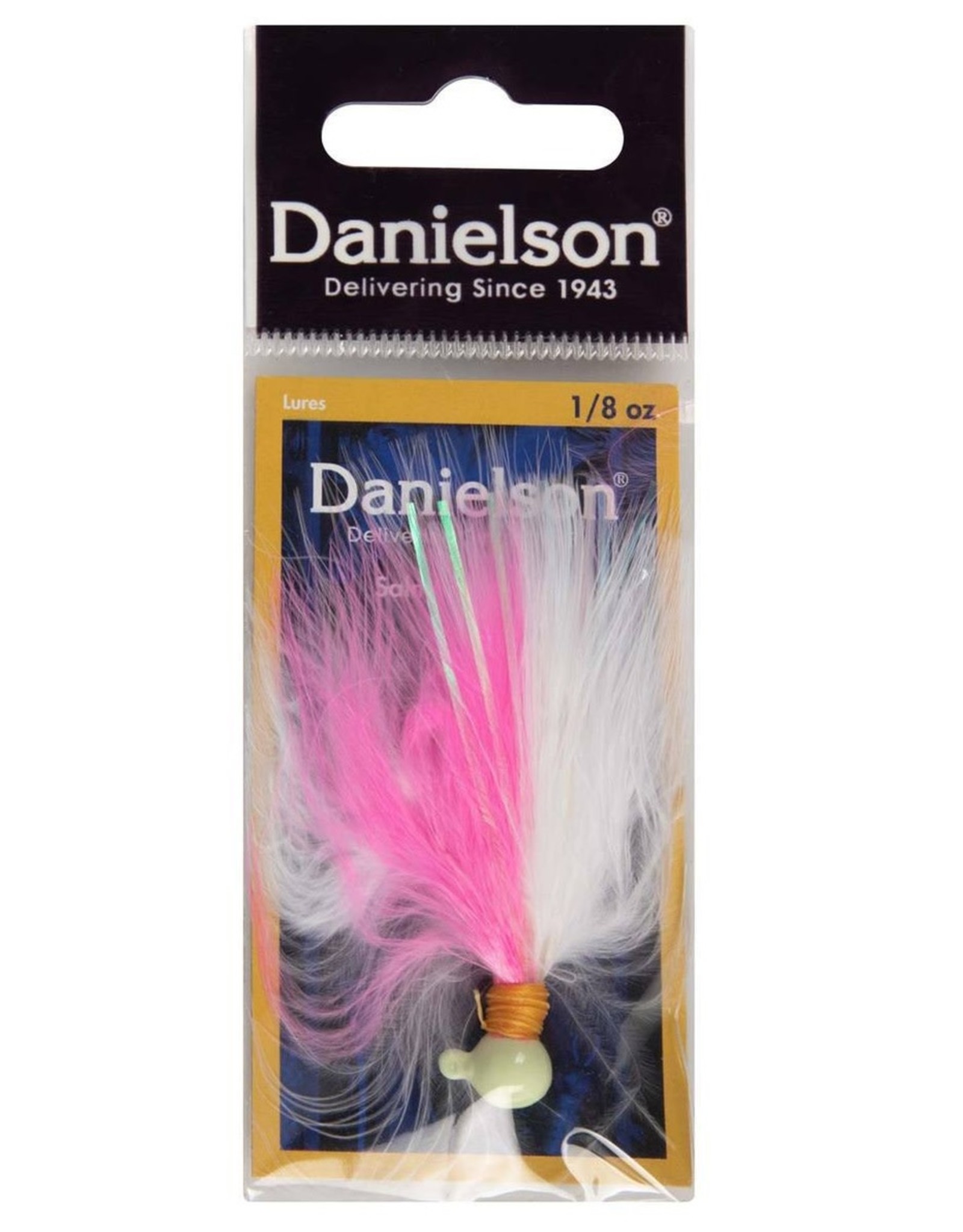 Danielson Steelhead/Salmon Jig 1/8 Oz - Pink/White/Glow