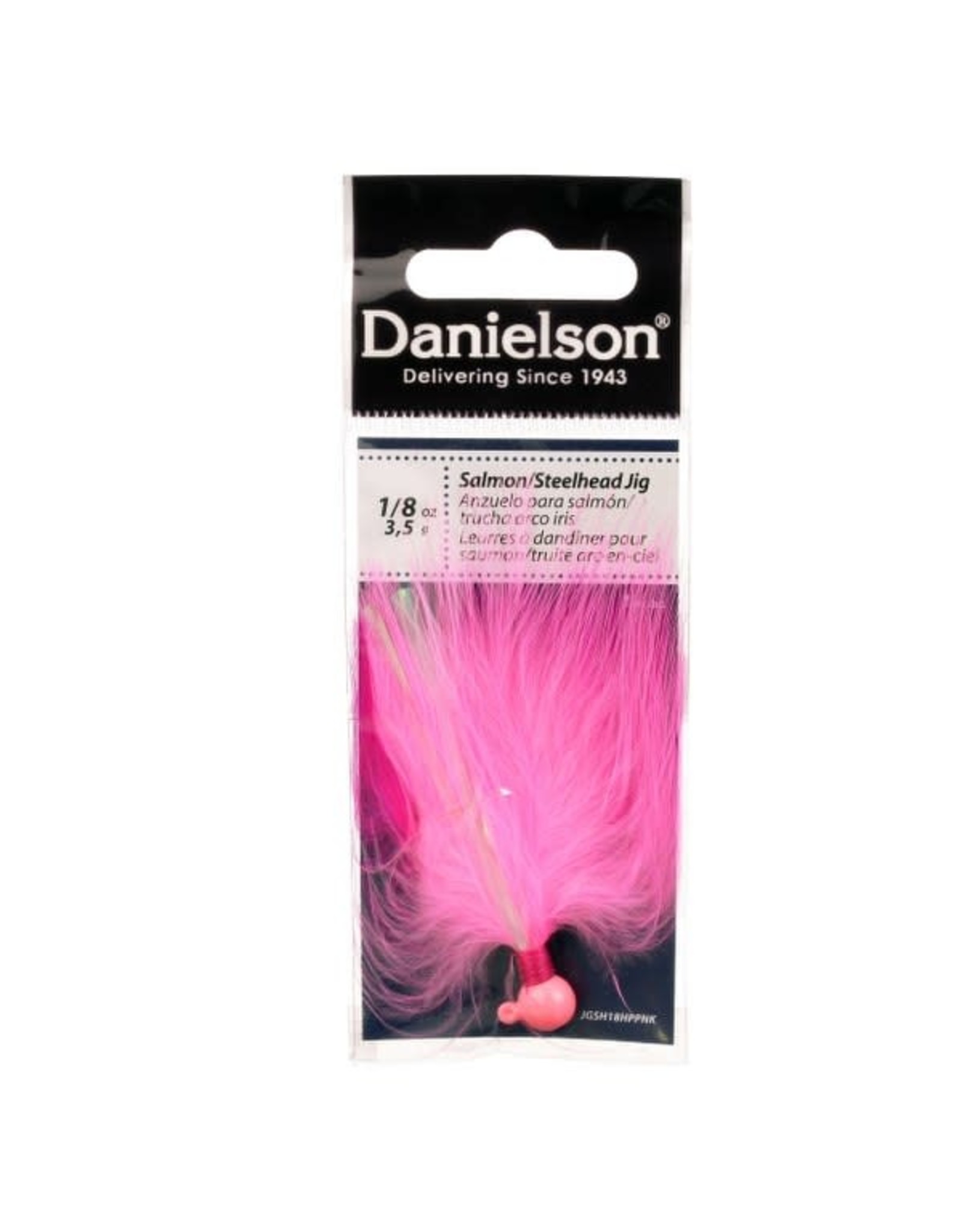 Danielson Steelhead/Salmon Jig 1/4 Oz - Hot Pink/Pink/Hot Pink