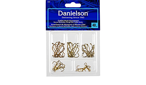40 assorted fish hooks number 48084kmart troy michigan Danielson Hook Assortment Catfish 40 Piece HAC