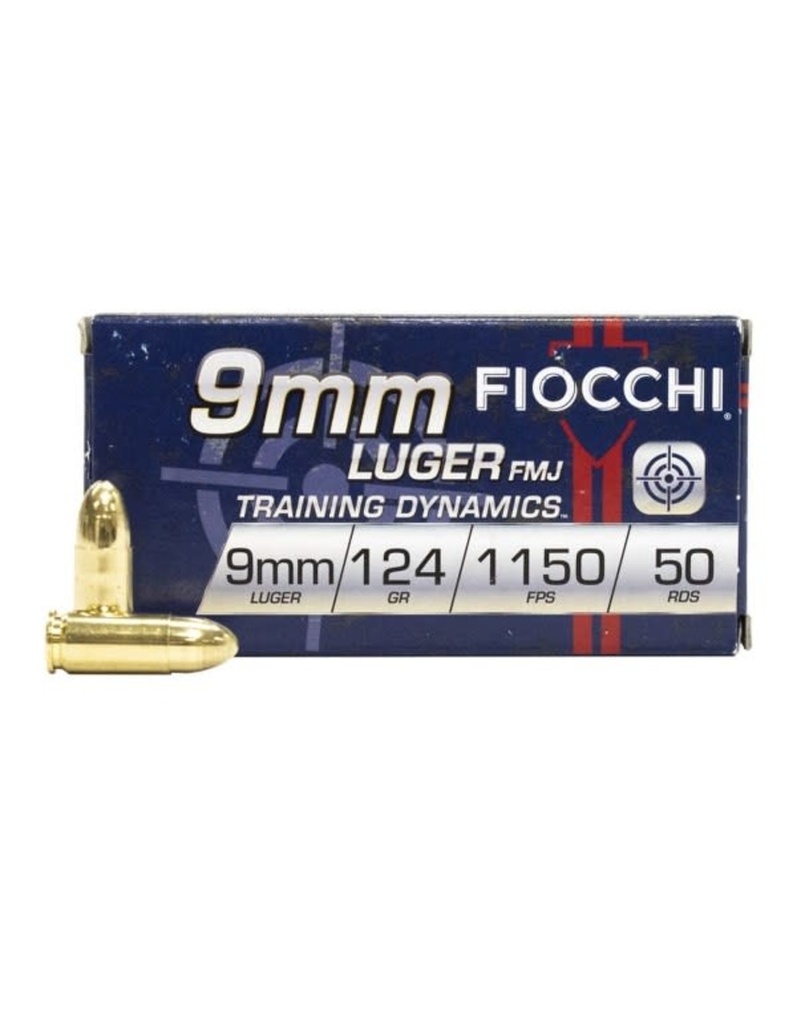 Fiocchi Fiocchi 9mm FMJ 124 Gr 1150 FPS - 50 Count Box