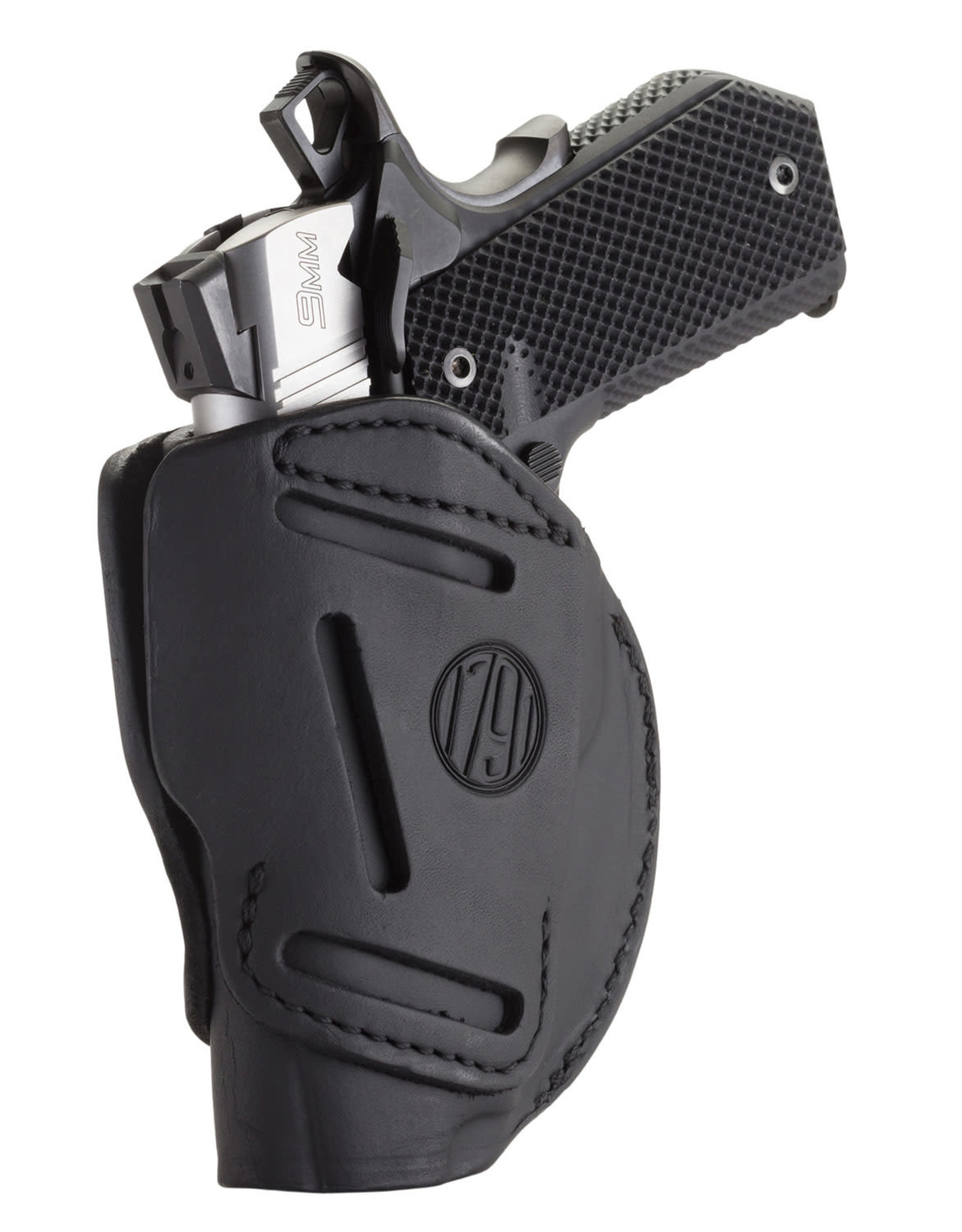 1791 Gunleather OWB 3-Way Multi-Fit Leather Holster - 1911 & Clone 3"-4" - Ambi