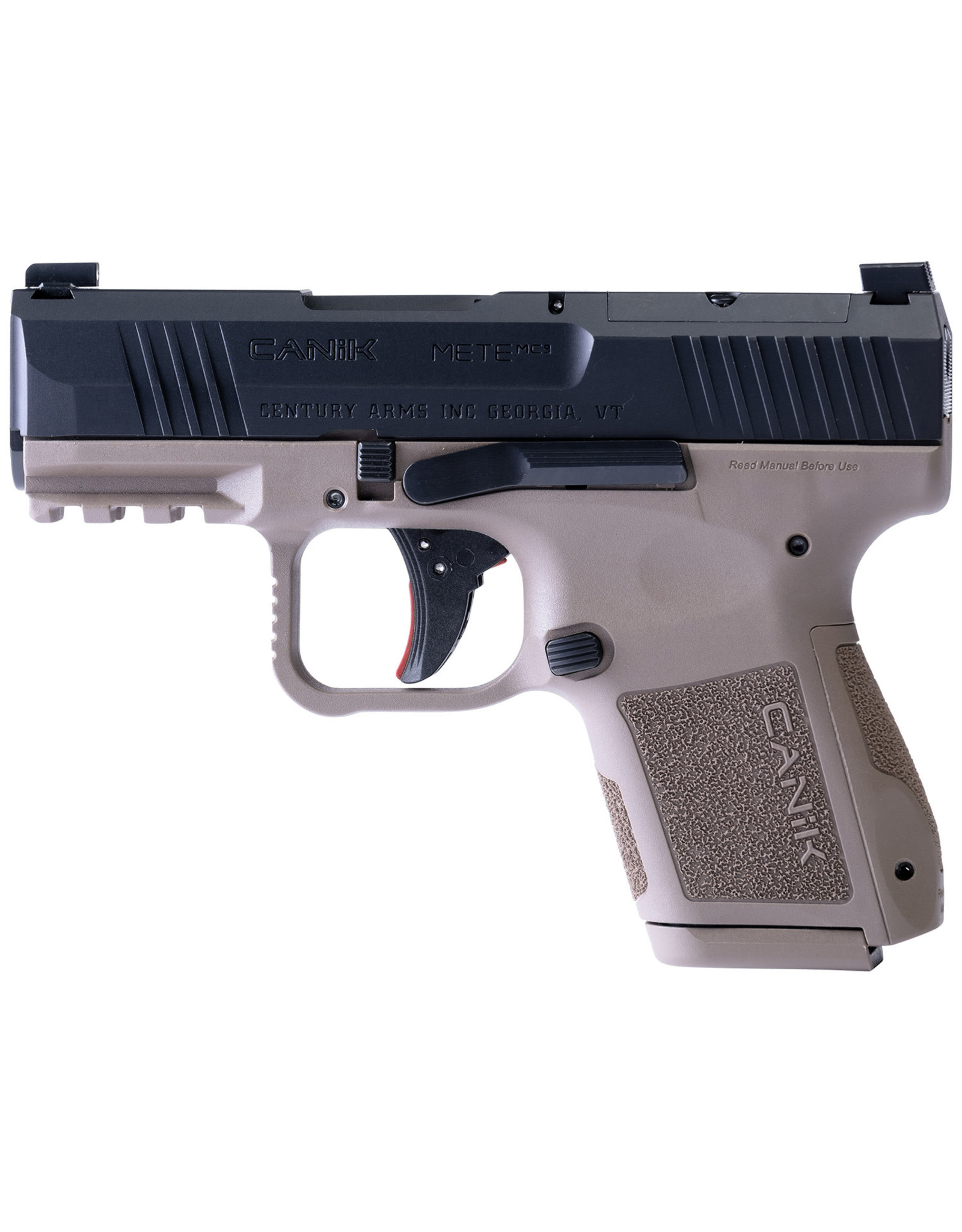 Canik MC9 - 9mm 12+1/15+1 Round 3.18" bbl Blk Cerakote & FDE Frame
