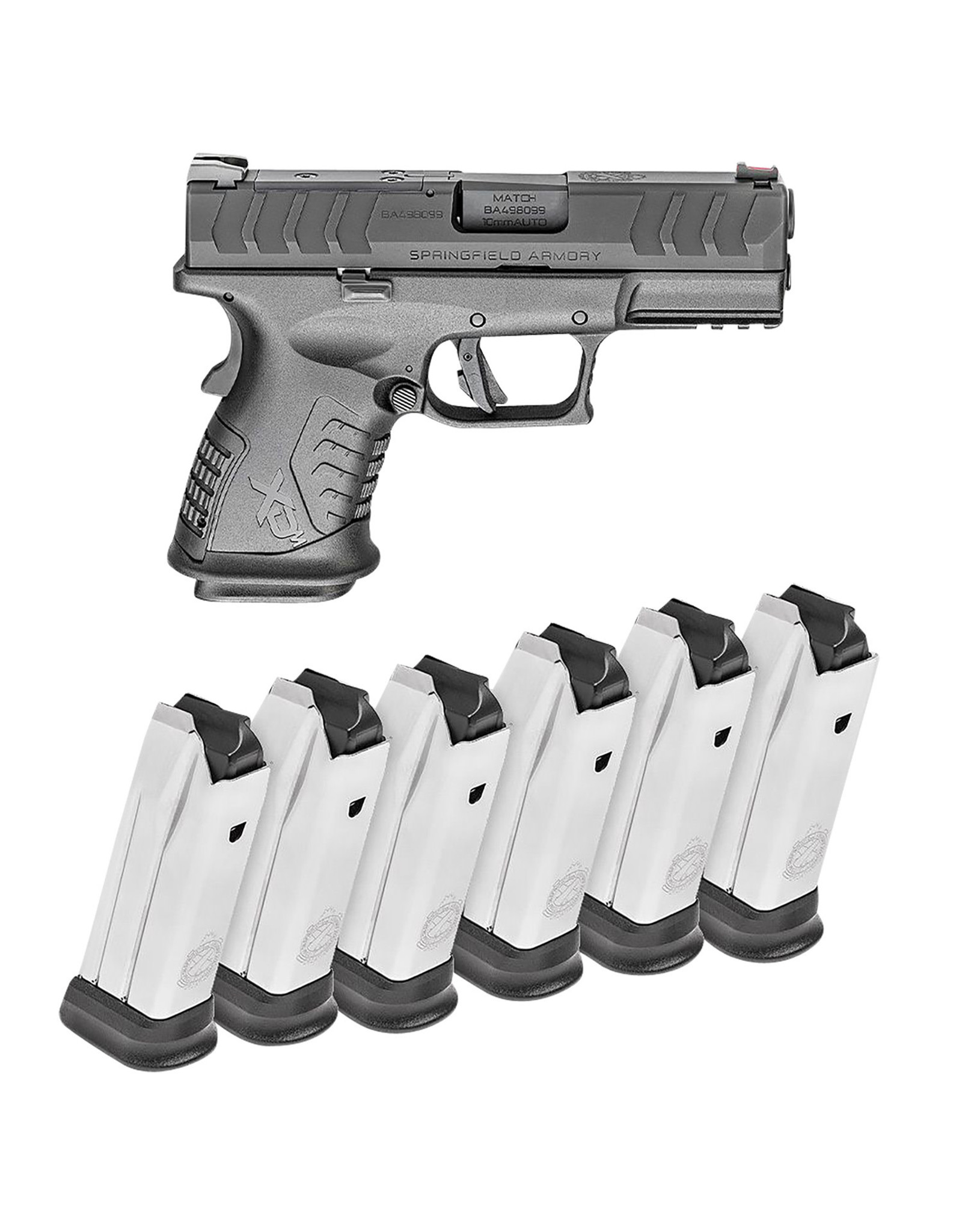 Springfield XD-M Elite OSP 10mm 3.8" bbl 11+1 Rounds - w/ 5 Mags + Bag