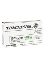WINCHESTER - AMMUNITION Winchester 5.56 M855 Green Tip 62 Gr - 20 Count