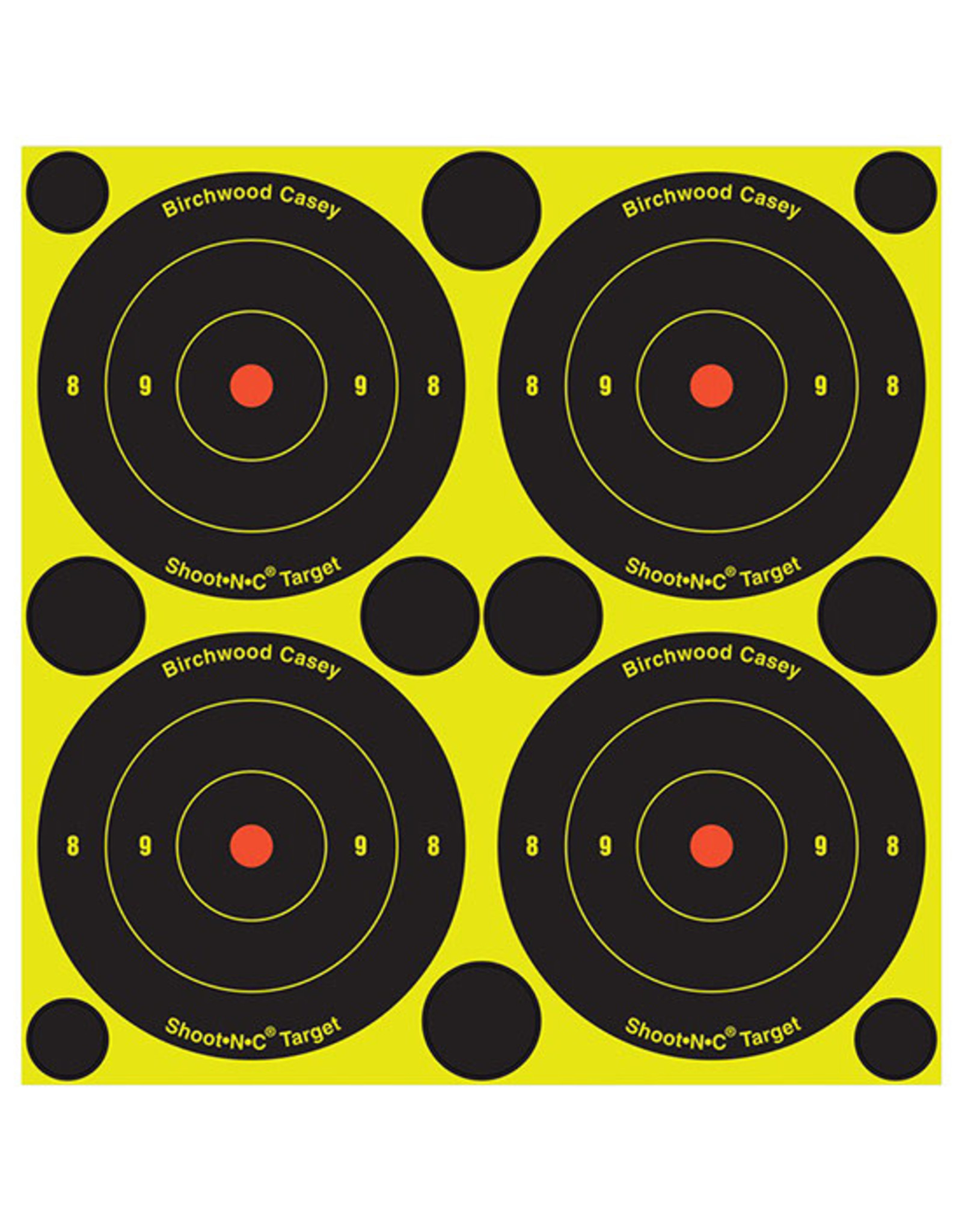 BIRCHWOOD CASEY BWC Shoot-N-C Bull's-Eye 3" 240  Self-Adhesive Targets