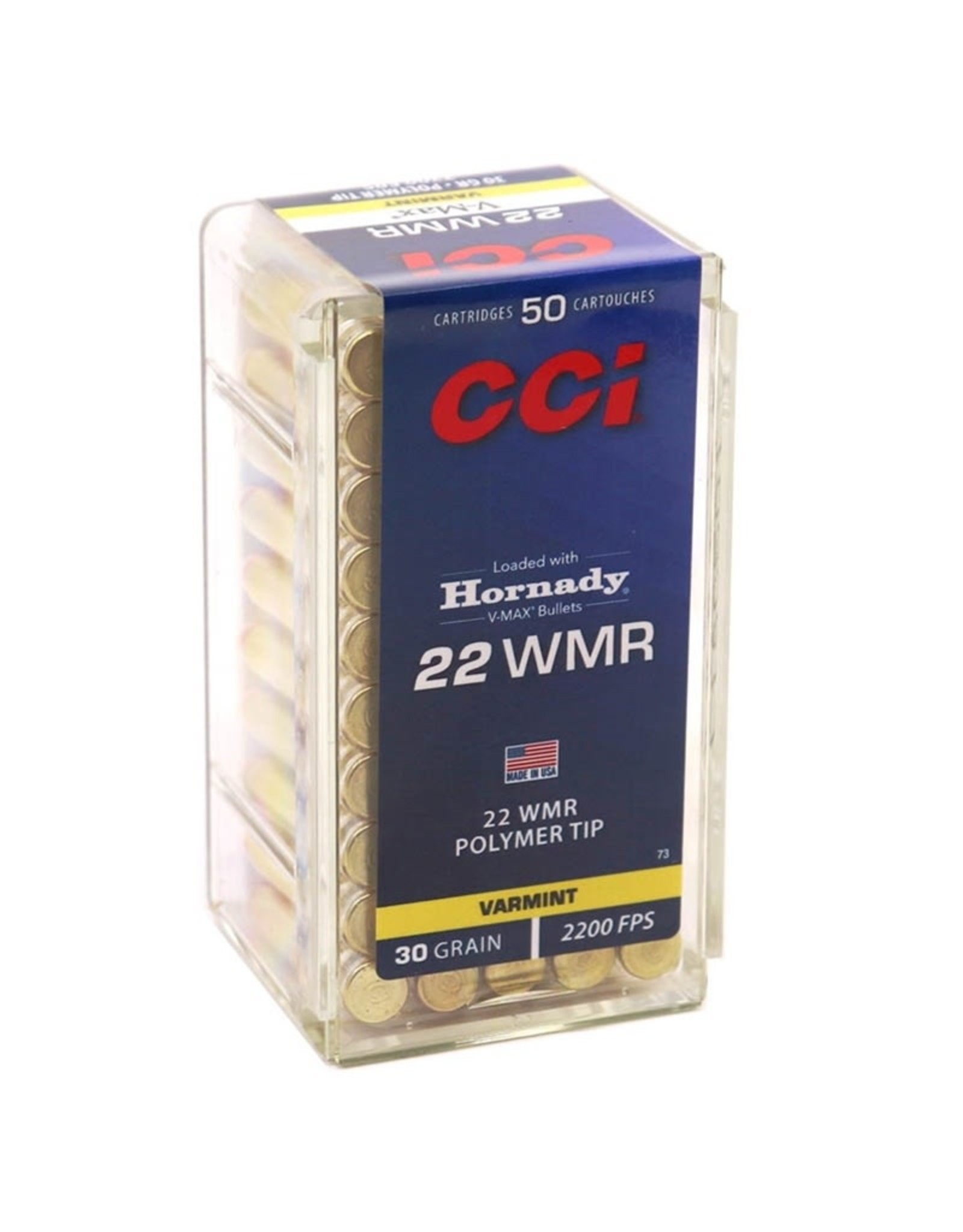 CCI CCI .22 WMR 30 Gr V-Max Polymer Tip 2200 FPS - 50 Count