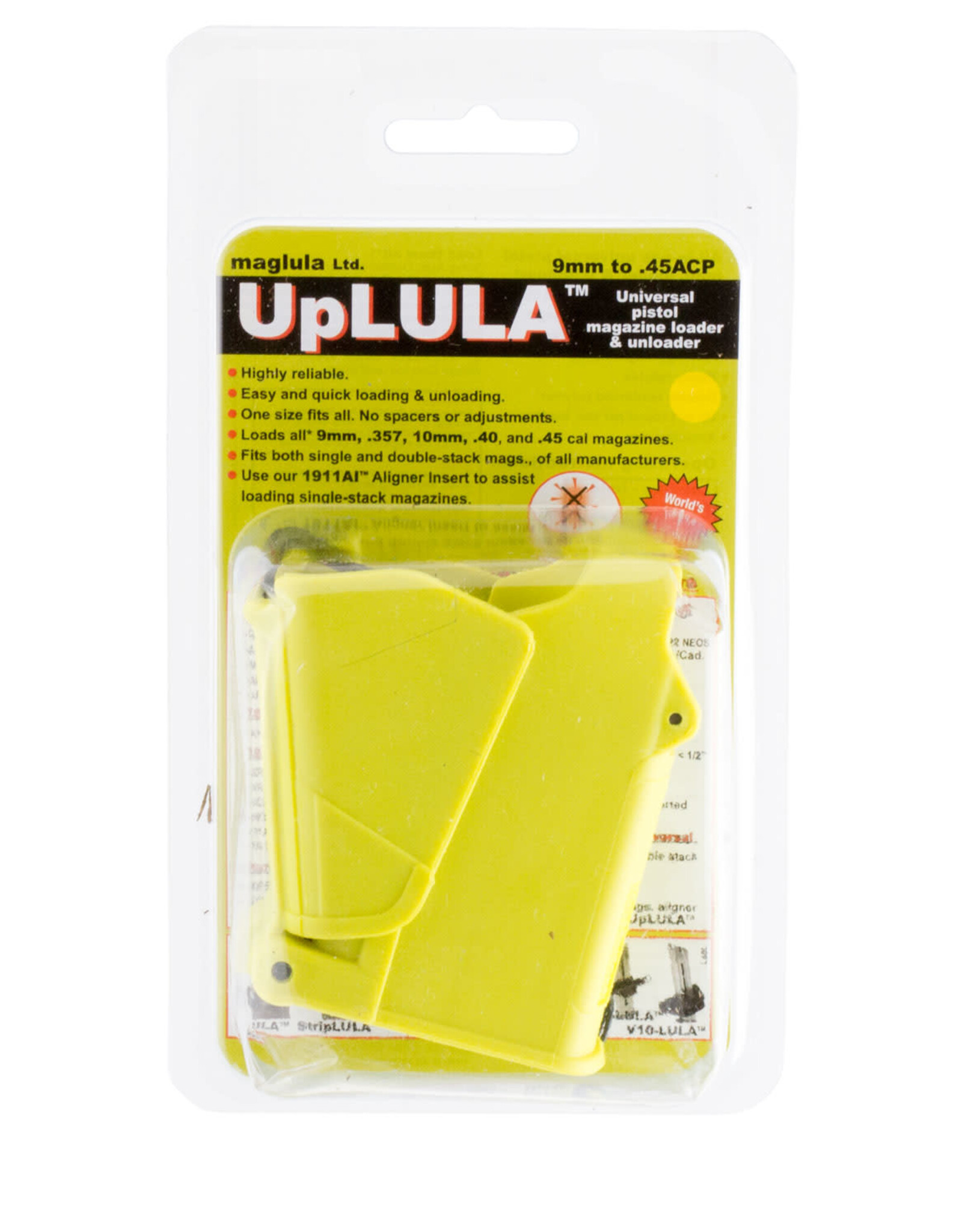 MAGLULA Maglula UpLula Universal Pistol Magazine Loader - Lemon
