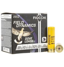 Fiocchi Fiocchi 20 Ga 2.75" 7/8 Oz #7.5 1210 FPS - 25 Count