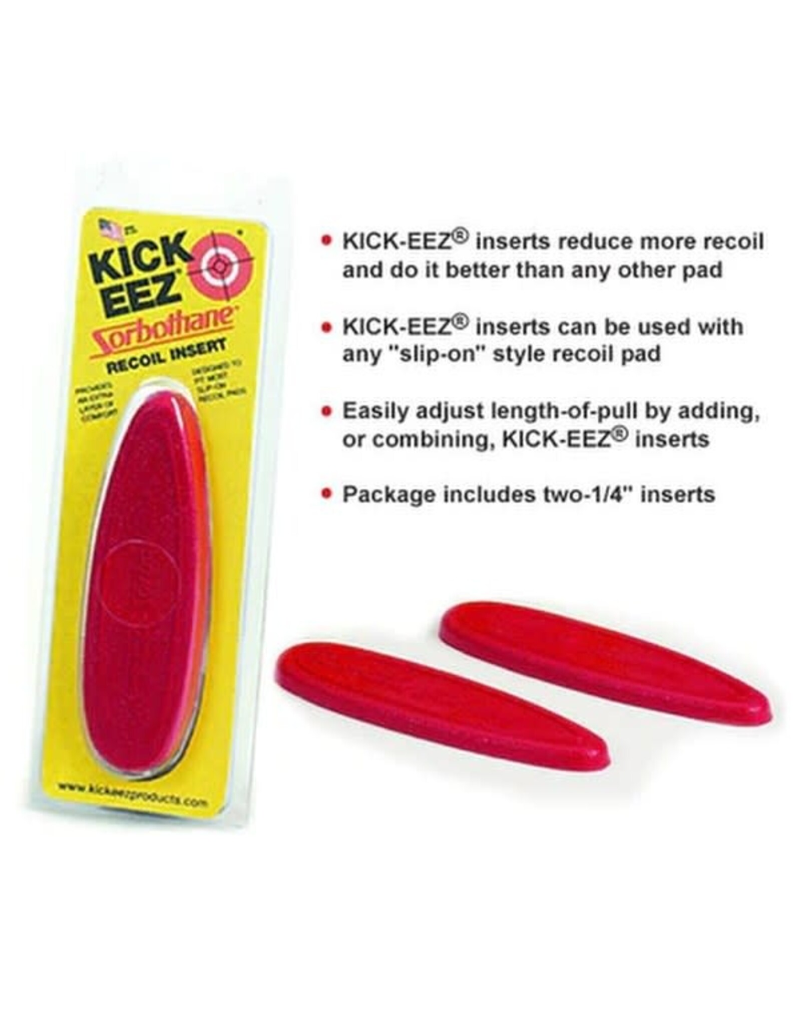 Kick-Eez Recoil Pad Insert - For ANY Slip On Pad - Size Medium