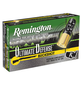 REMINGTON AMMUNITION Remington Ultimate Def. 12 Ga 2.75" 9 Pellets 00 Buck 1325 FPS - 5 Count