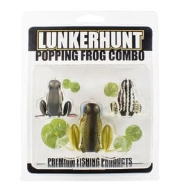 Lunkerhunt Lunker Popping Frog Combo - 3 Pack