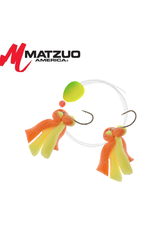 Matzuo - Salmon Steelhead Spin Rig with Marabou - Green & Yellow