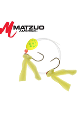 Matzuo - Salmon Steelhead Spin Rig with Marabou - Green w/ Spots