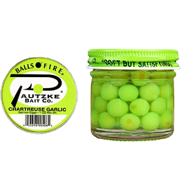 Pautzke Pautzke Balls O' Fire Salmon Eggs - Chartreuse Garlic - 1 Oz