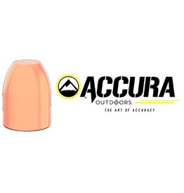 Accura Accura Bullets .40 Cal 165 GR Flat Point (.400")  - 500 Count