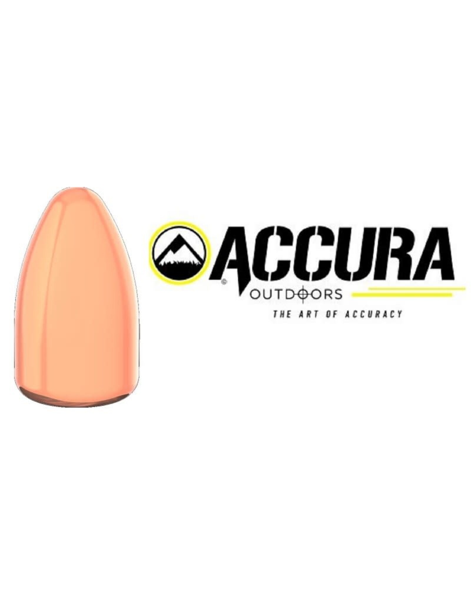Accura Accura Bullets 9mm 124 GR Round Nose (.355") - 500 Count