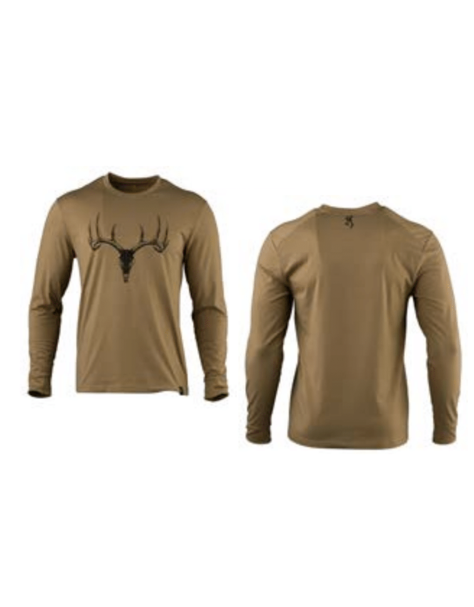 Browning Camp Long Sleeve Shirt - White Tail - Tan - X-Large