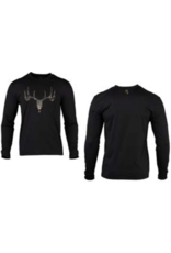 Browning Camp Long Sleeve Shirt - White Tail - Black - Small