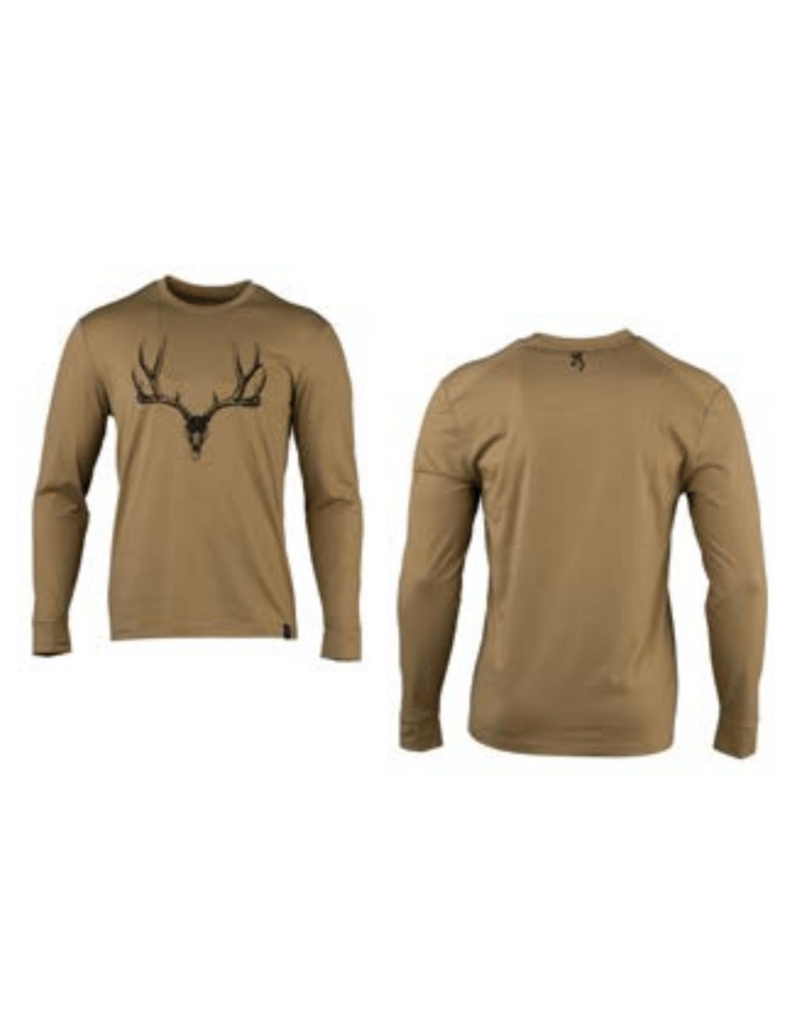 Browning Camp Long Sleeve Shirt - Mule Deer - Tan - X-Large