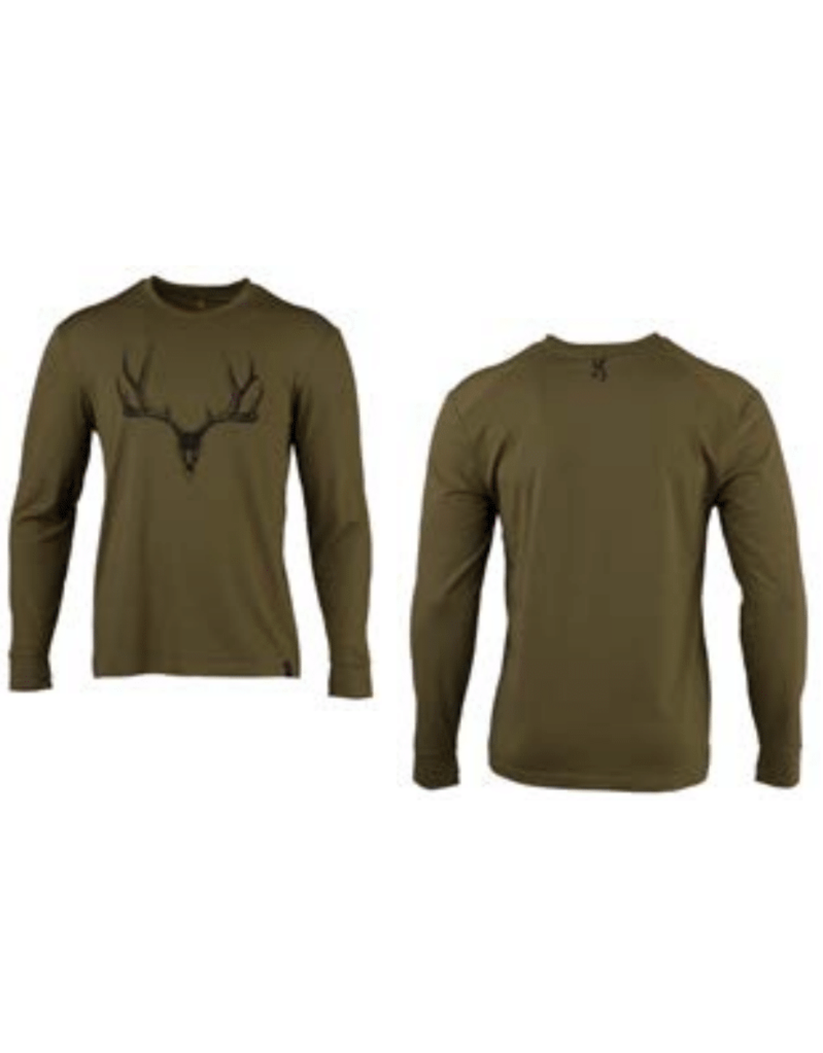 Browning Camp Long Sleeve Shirt - Mule Deer - Green - Large