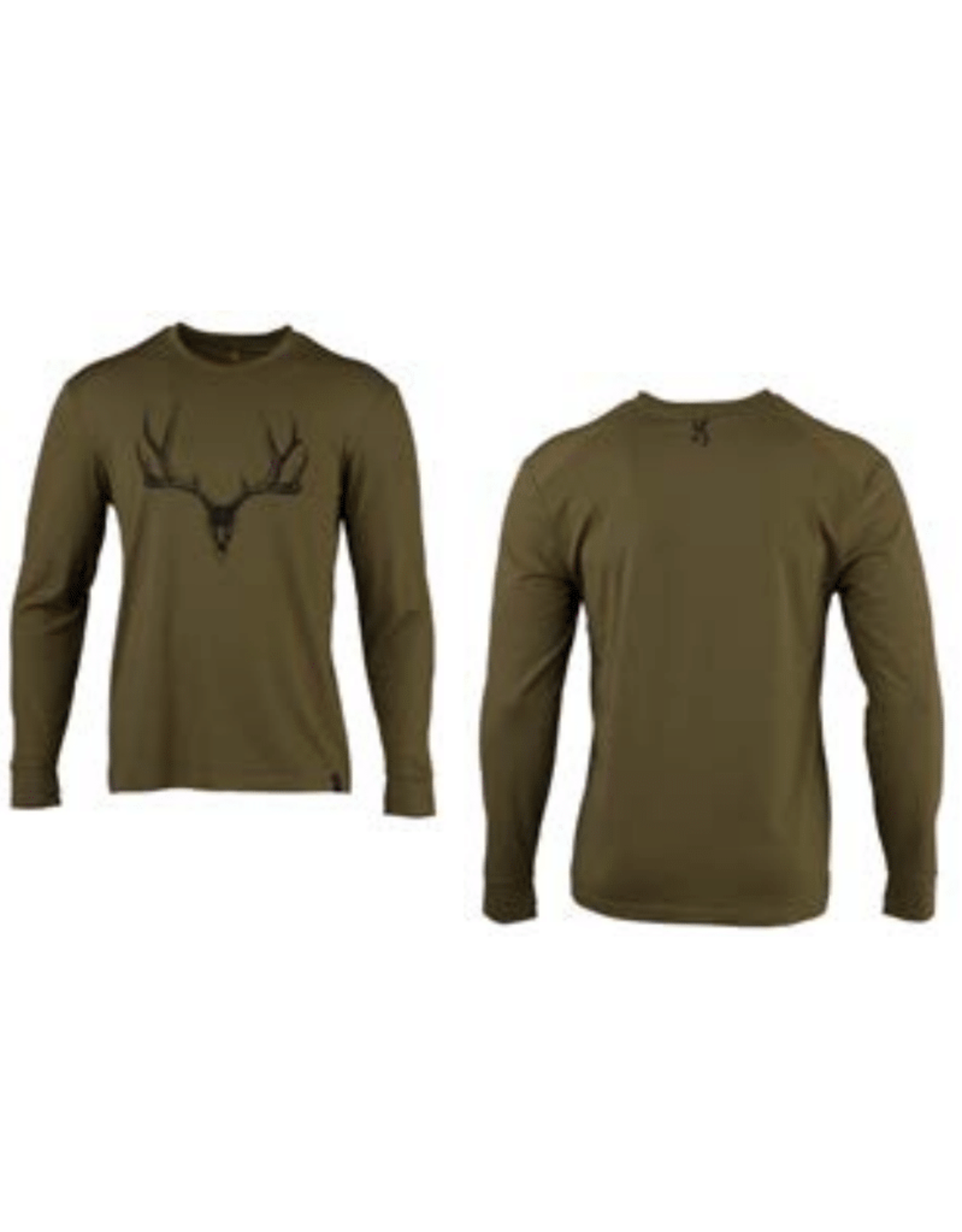 Browning Camp Long Sleeve Shirt - Mule Deer - Green - XX-Large