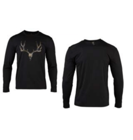 Browning Camp Long Sleeve Shirt - Mule Deer - Black - X-Large