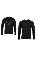 Browning Camp Long Sleeve Shirt - Mule Deer - Black - XX-Large