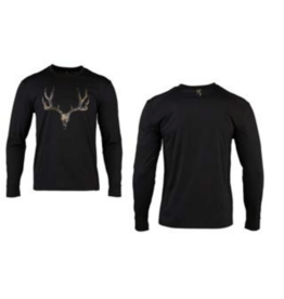 Browning Camp Long Sleeve Shirt - Mule Deer - Black - XX-Large