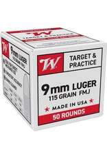 Winchester USA 9mm 115 Gr FMJ - 50 Count