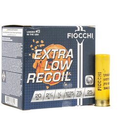 Fiocchi Fiocchi Extra Low Recoil 20 Ga 2.75" 3/4 Oz #7.5 1075 FPS - 25 Count