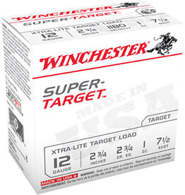 WINCHESTER AMMO Winchester Super Target Xtra-Lite 12 Ga 2.75" 1 Oz #7.5 1180 FPS - 25 Count