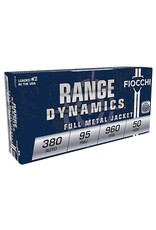 Fiocchi Fiocchi 380AP Shooting Dynamics Pistol Ammo 380 ACP, FMJ, 95 Gr