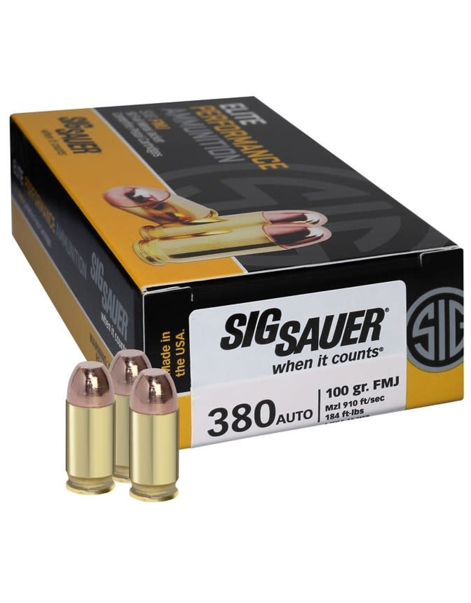 Sig Sauer Sig Sauer .380 ACP 100 Gr FMJ - 50 Count
