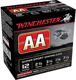 WINCHESTER AMMO Winchester AA Super Sport 12 Ga 2.75" 1-1/8 Oz #7.5 1300 FPS - 25 Count