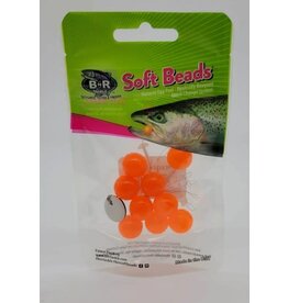 BnR Tackle - Soft Beads - 10mm - Roe Light - 10 Count