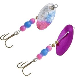 Panther Martin Holographic Two-Tone Roe - 1/16 Oz -  Pink & Blue