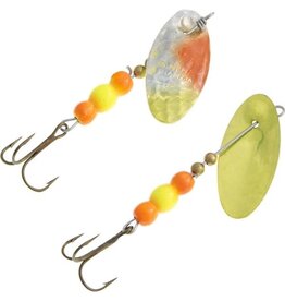 Panther Martin Holographic Two-Tone Roe - 1/16 Oz -   Chartreuse & Orange