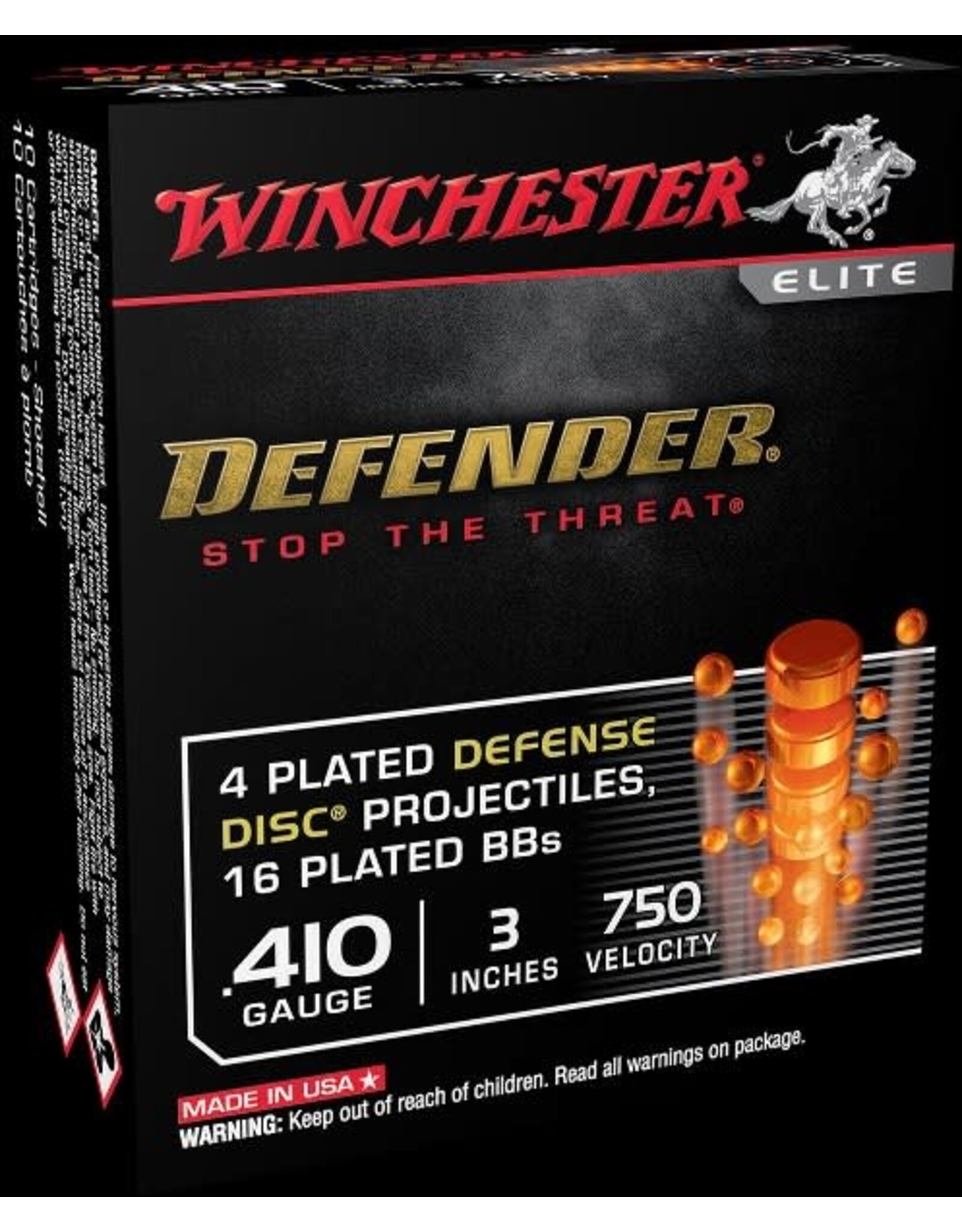 WINCHESTER AMMO Winchester .410 Defender 3"  750 FPS - 10 Count