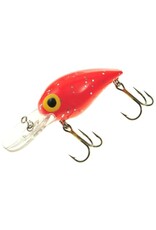 Brad's Brad's Wiggler - 3" -  3/8 Oz -  Fluorescent Red with Silver Flakes & Clear Bill