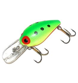 Brad's Brad's Wiggler - 3" - 3/8 Oz - Green Mesh & Chartreuse with Black Dots