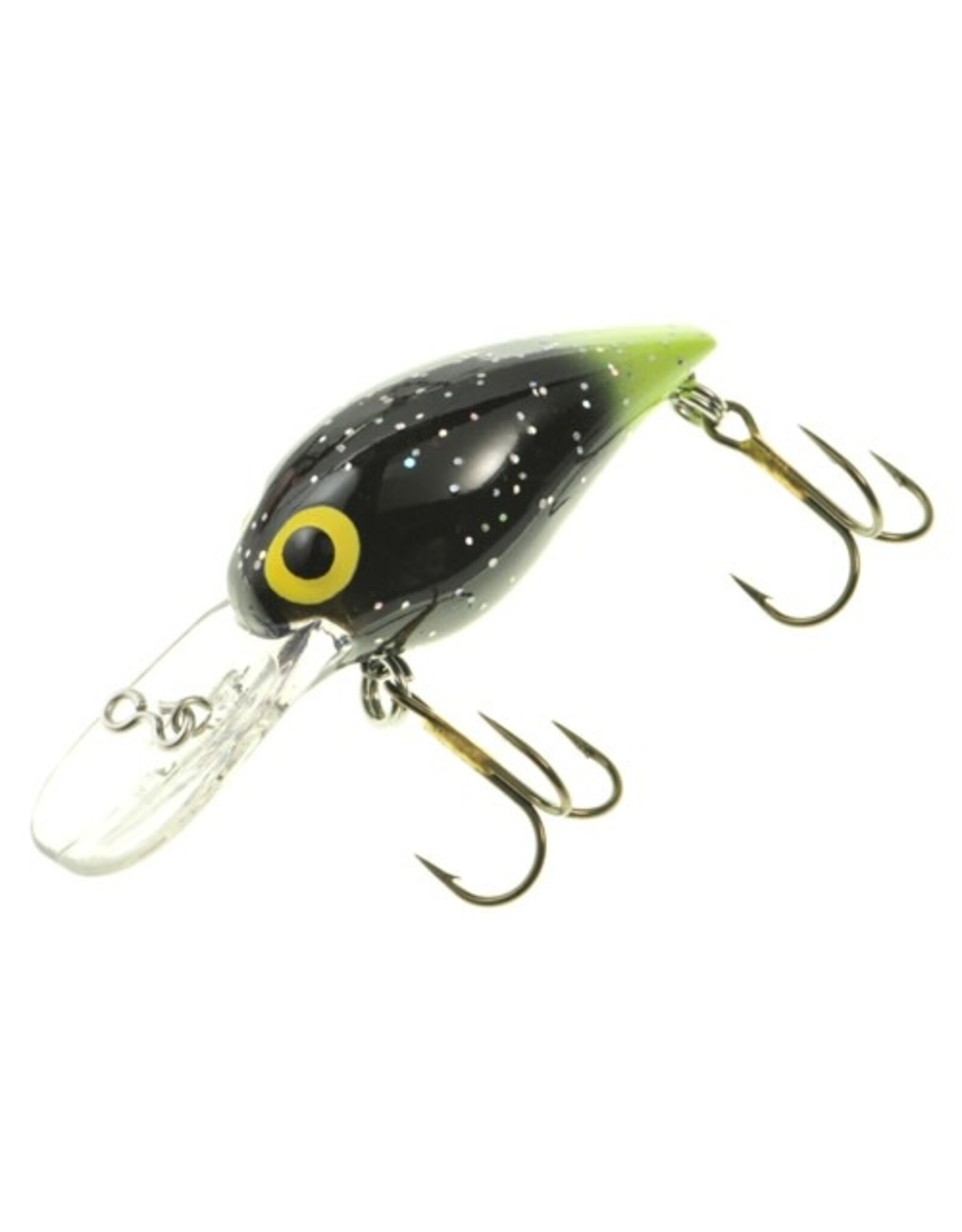 Brad's Brad's Wiggler - 3" - 3/8 Oz - Black/Silver Flakes with Chartreuse Tail