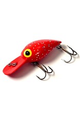 Brad's Brad's - Wiggler - 3" - 3/8 Oz -  Fluorescent Red with Silver Flakes