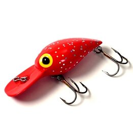 Brad's Brad's - Wiggler - 3" - 3/8 Oz -  Fluorescent Red with Silver Flakes