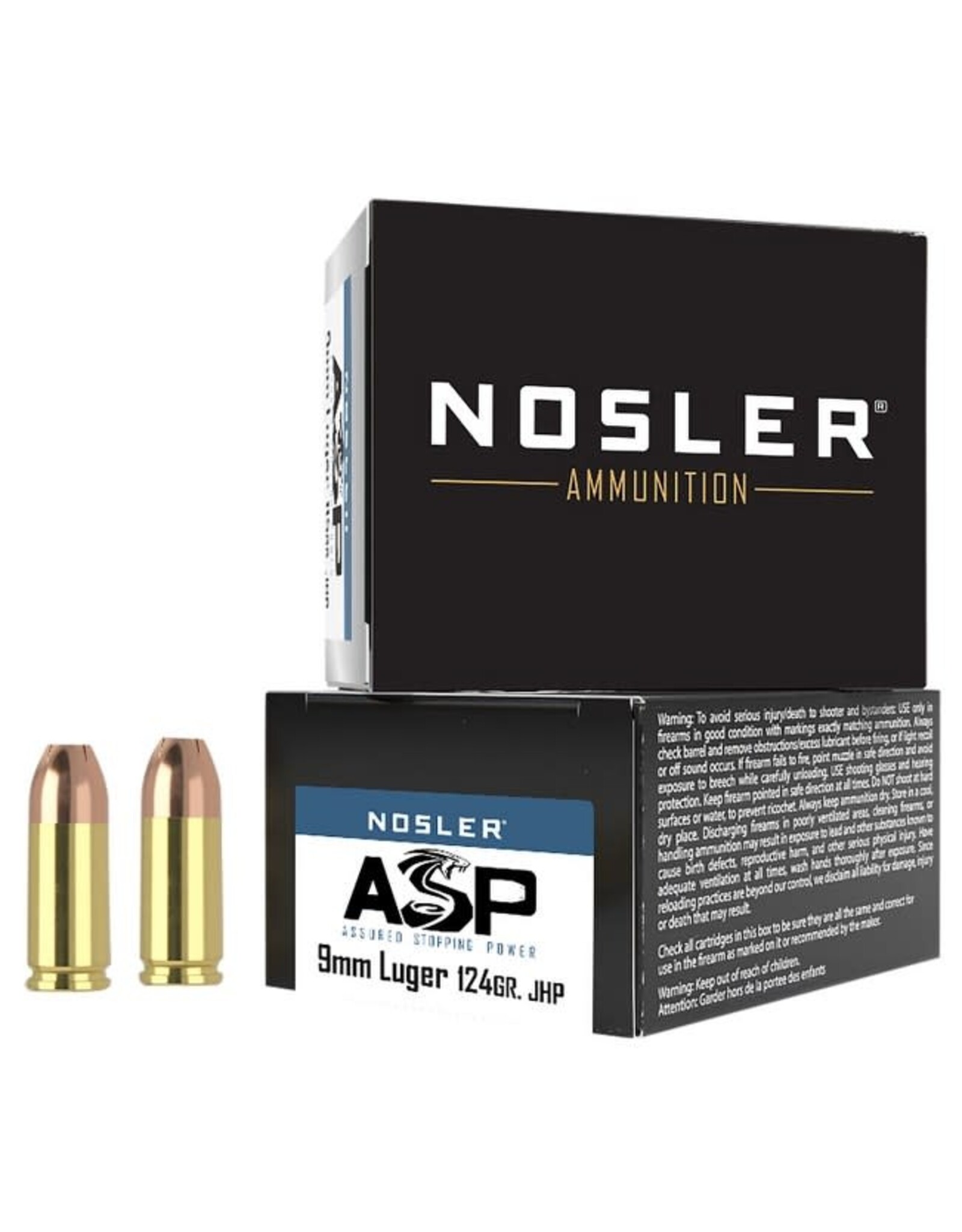 Nosler Nosler ASP 9mm 124 Gr JHP - 20 Count