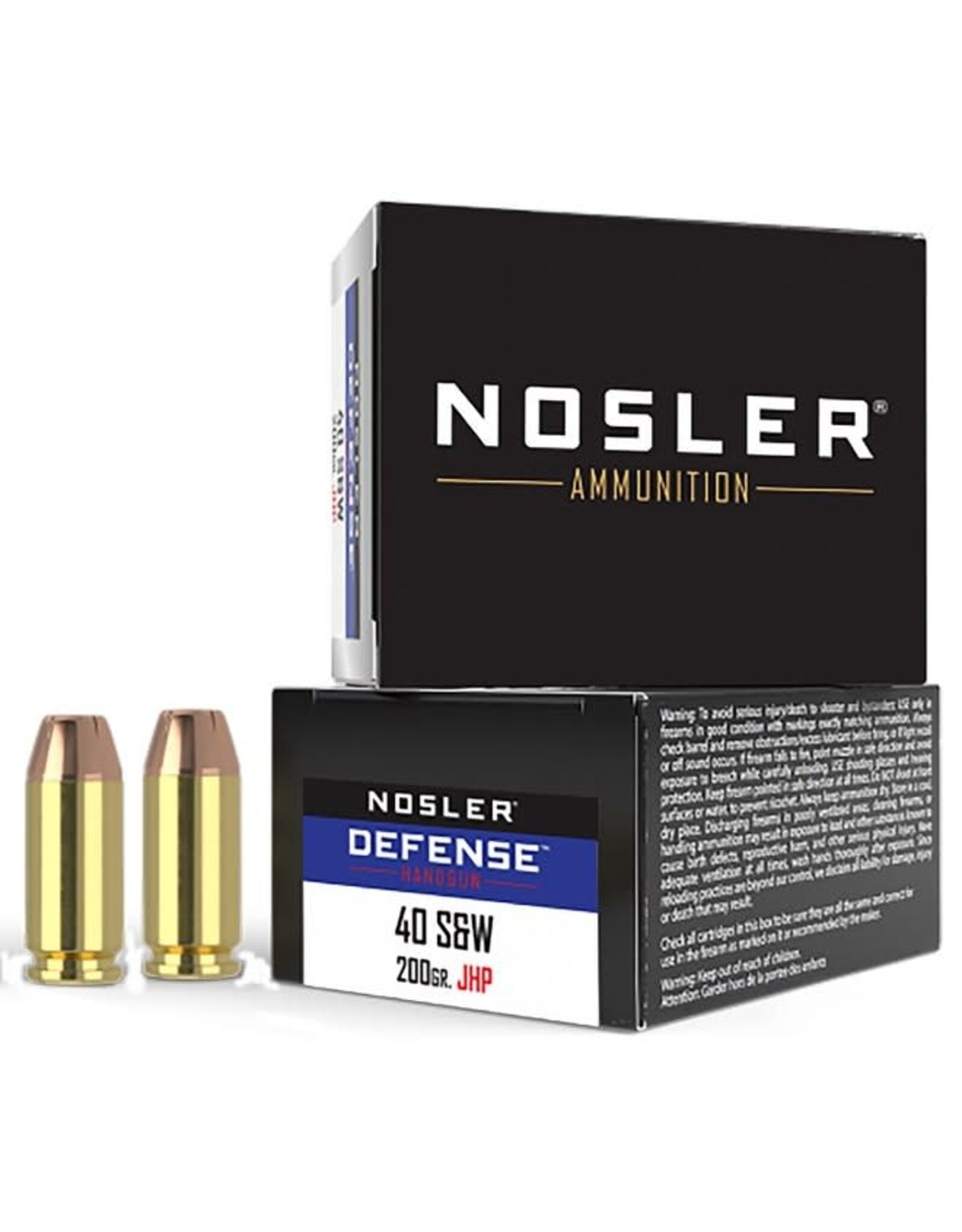 Nosler Nosler Defense .40 S&W 200 Gr JHP - 20 Count